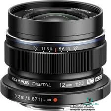 Obiectiv foto DSLR Olympus M.ZUIKO DIGITAL ED 12mm 1:2.0 / EW-M1220 black